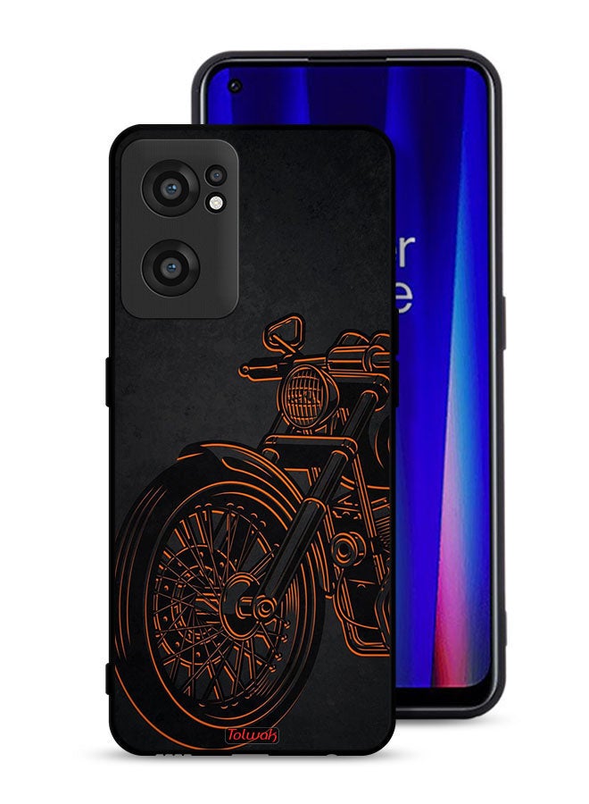 Tolwak غطاء حماية بتصميم دراجة كلاسيكية لهاتف OnePlus Nord CE 2 5G - Image 1
