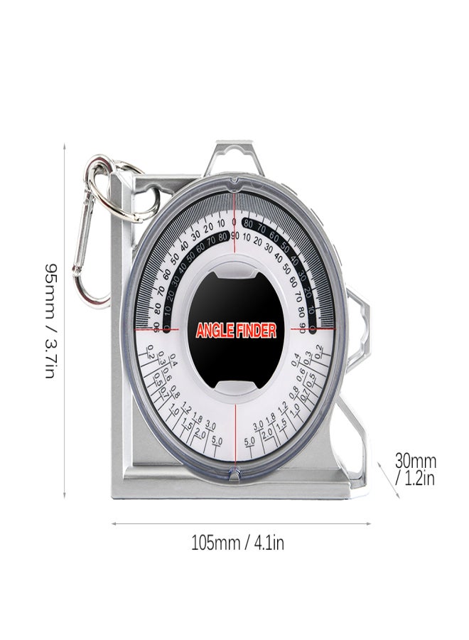 Magnetic Angle Finder Locator Mini Inclinometer Measurement Tool Protractor Tilt Level Meter Dual Level Bubble Back Comparison Table - Image 5