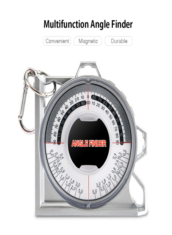 Magnetic Angle Finder Locator Mini Inclinometer Measurement Tool Protractor Tilt Level Meter Dual Level Bubble Back Comparison Table - Image 2