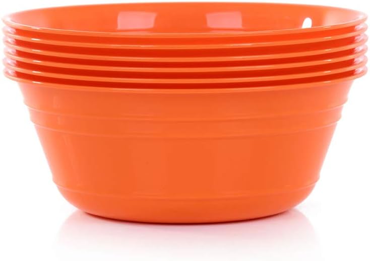 Mintra Office Mintra Home Snack Bowls Medium 6pk 18L Orange - Image 1