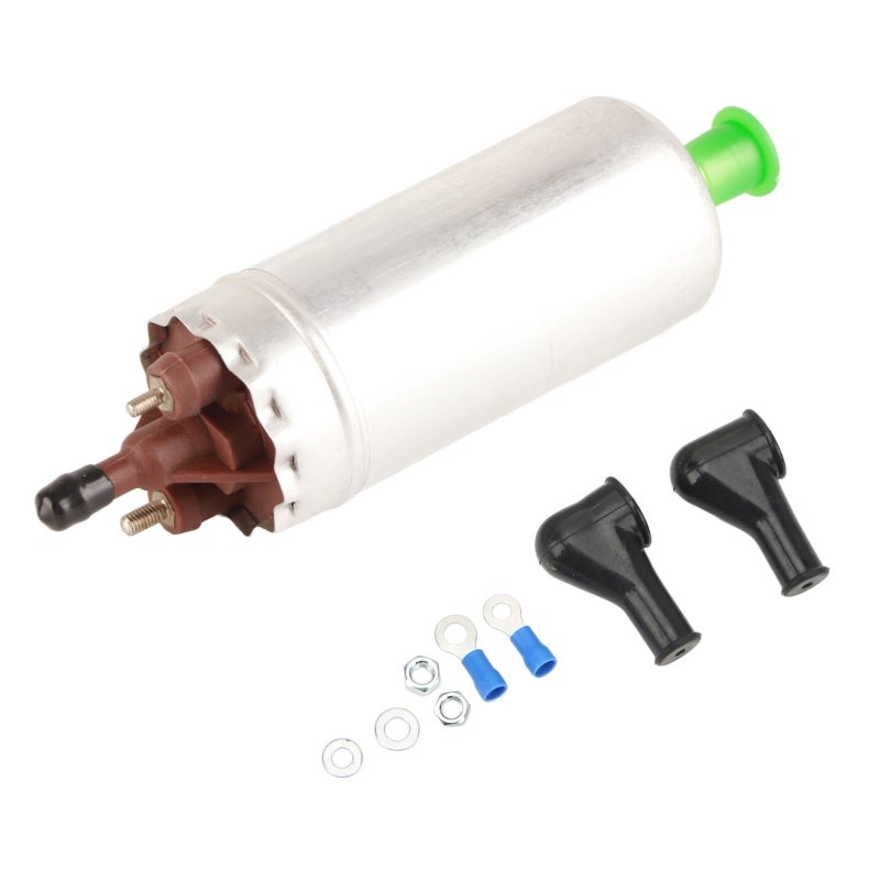 High Pressure Inline Fuel Pump 12V 6.5A 130lph 43.5psi Universal - 304 Stainless Steel for Turbo Non-Turbo Gas Fuel Injection Systems - Image 2