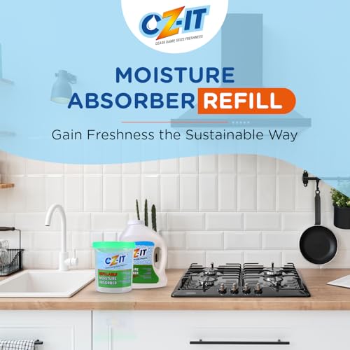 CZ-IT Moisture Absorber Refill Economy Pack, White, 3400 g - Image 2