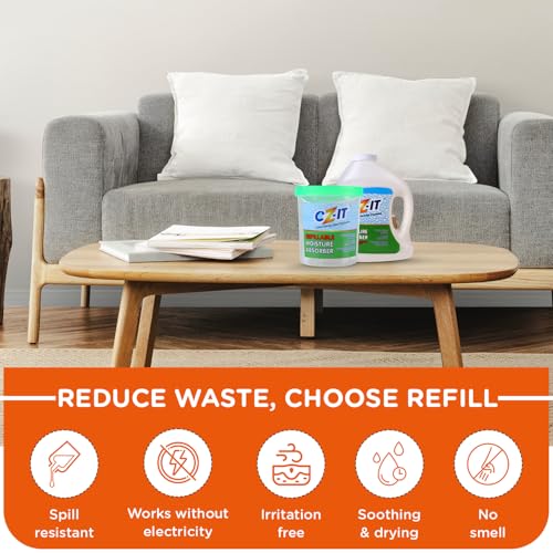 CZ-IT Moisture Absorber Refill Economy Pack, White, 3400 g - Image 3