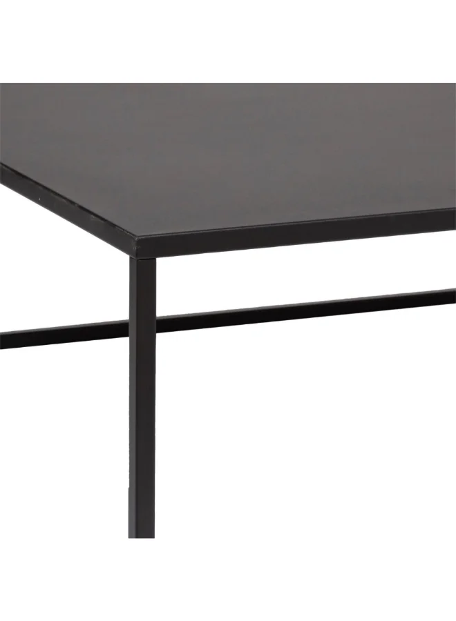 Atmosphera Gota Elegant Design Square Shaped Coffee Table Black 36 x 100 x 100 cm 185060