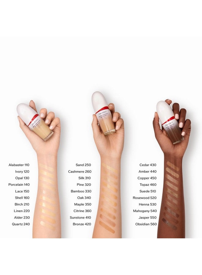 كريم أساس شيسيدو ريفيتال إسنس سكين جلو بعامل حماية من الشمس 30، لون 110 ألاباستر - قابل للبناء، تغطية متوسطة - ترطيب يدوم 24 ساعة وثبات يدوم 12 ساعة - مقاوم للبقع والتجاعيد والبهتان - غير كوميدوغينيك - لجميع أنواع البشرة - Image 5