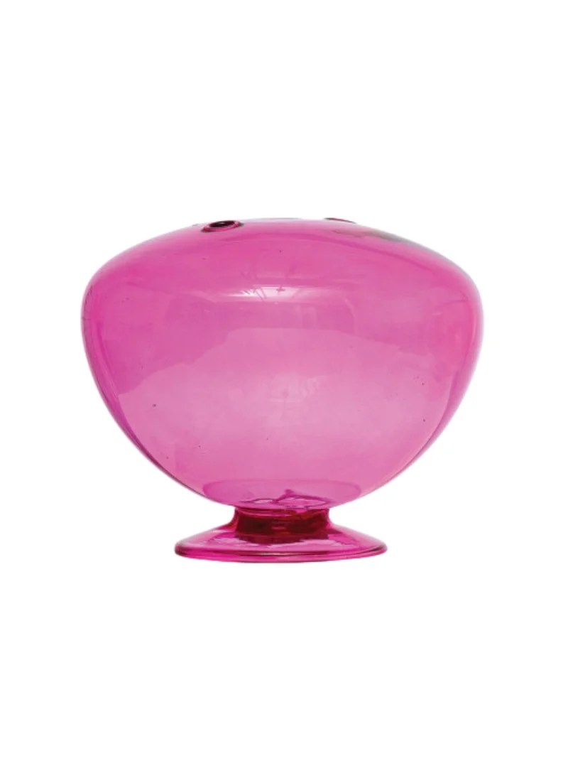 The Saffron Souk Pink Glass Match Holder