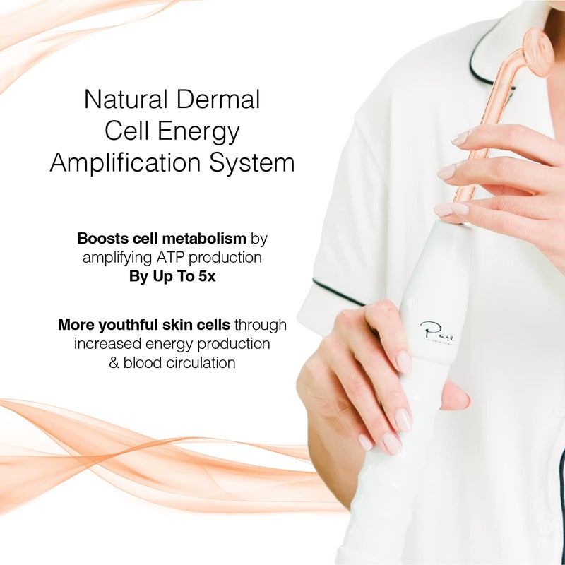 Pure Daily Care جهاز العلاج اليدوي للبشرة NuDerma المحمول من Pure Daily Care مع ضوء نيون - مضاد للشيخوخة - شد البشرة - تقليل التجاعيد - الهالات السوداء - تنقية البشرة - تحفيز الشعر وفروة الرأس - Image 5