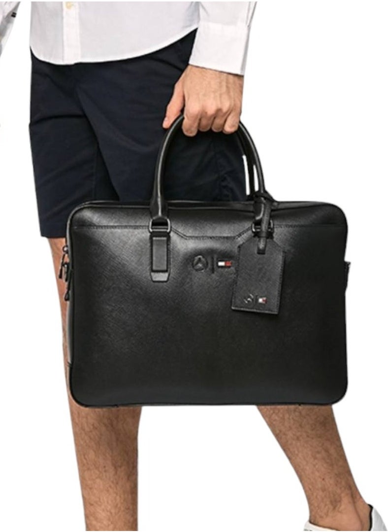 Tommy Hilfiger Plus - Tommy Hilfiger Black Laptop Men Bag - Image 1