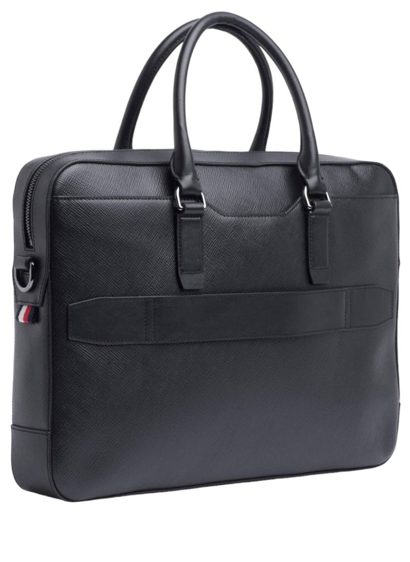 Tommy Hilfiger Plus - Tommy Hilfiger Black Laptop Men Bag - Image 1
