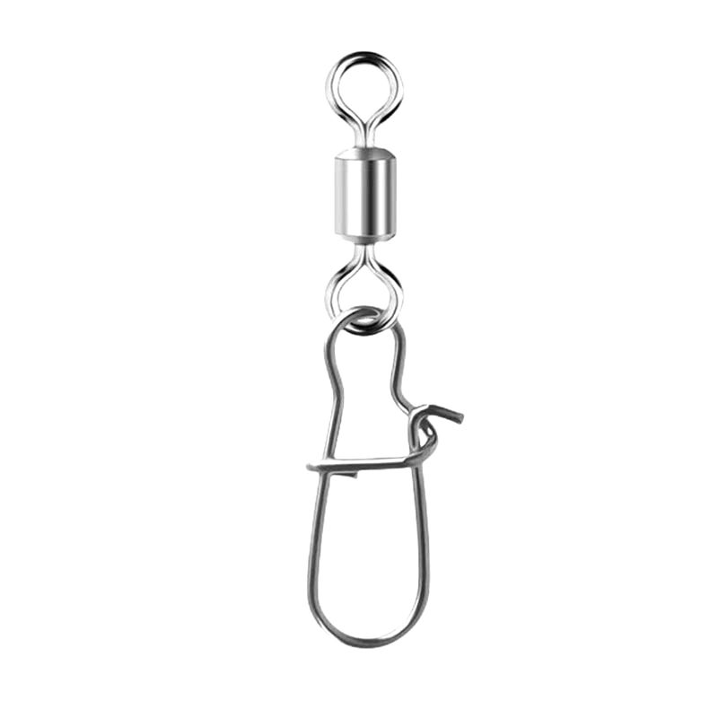 50Pcs Black Barrel Fishing Swivels Connector Enhanced for Rigs Lures Freshwater - Image 5