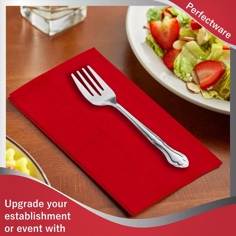 Perfectware - PW-2 Ply Dinner Napkin Red- 125 2 Ply Red Dinner Napkins - Pack of 125ct - Image 3