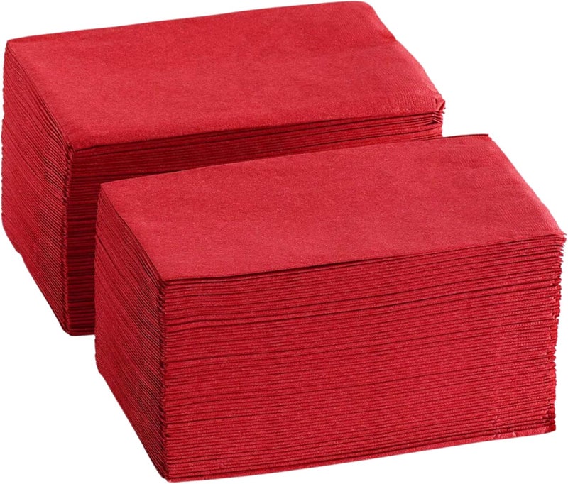 Perfectware - PW-2 Ply Dinner Napkin Red- 125 2 Ply Red Dinner Napkins - Pack of 125ct - Image 1