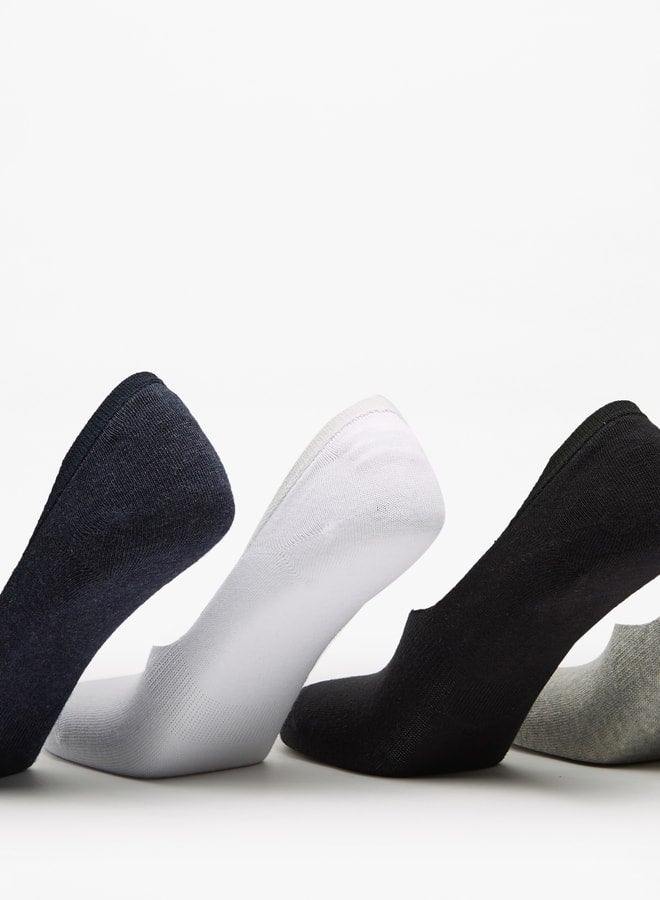 LBL Men's Solid No Show Socks - Set of 5 - Image 2