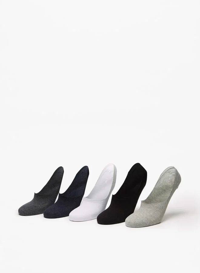 ل ب ل جوارب رجالية غير ظاهرة بلون سادة - عبوة من  قطع