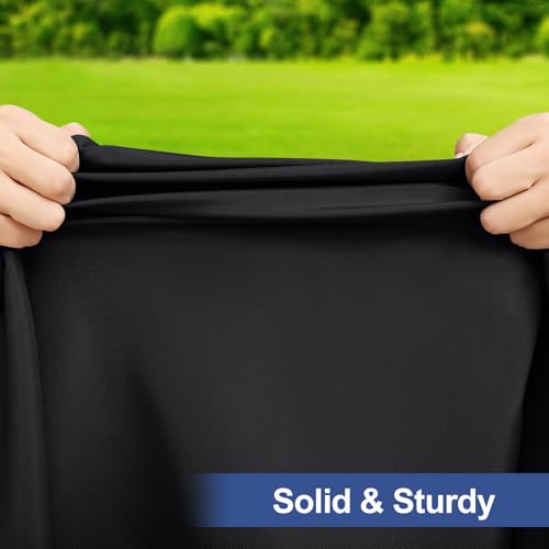 homing Rectangle Table Cloth Cover, Waterproof Polyester Elastic Fitted Tablecloth, Fits for 6 Foot Folding Tables, Washable Table Protector for Picnic, Camping, Outdoor (Black, 30" x 72") - Image 3