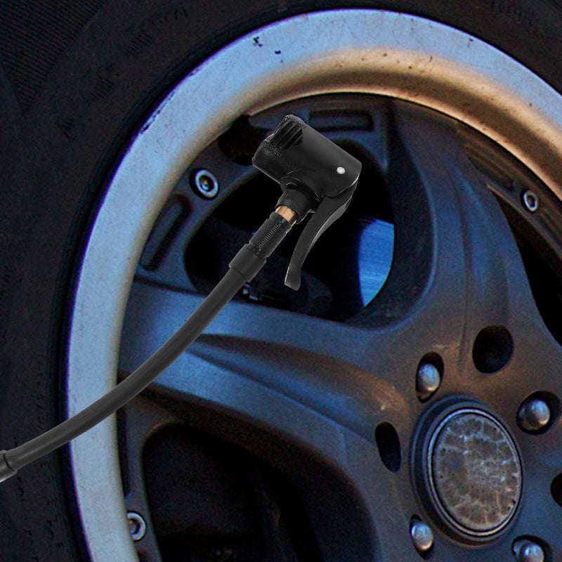 🚗 فوهة مضخة هواء لإطارات السيارات والدراجات مع مشبك متعددة الاستخدامات - Image 4
