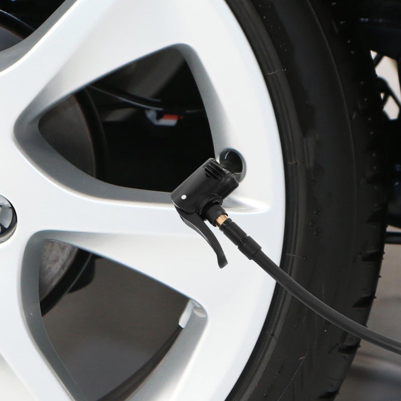 🚗 فوهة مضخة هواء لإطارات السيارات والدراجات مع مشبك متعددة الاستخدامات - Image 3