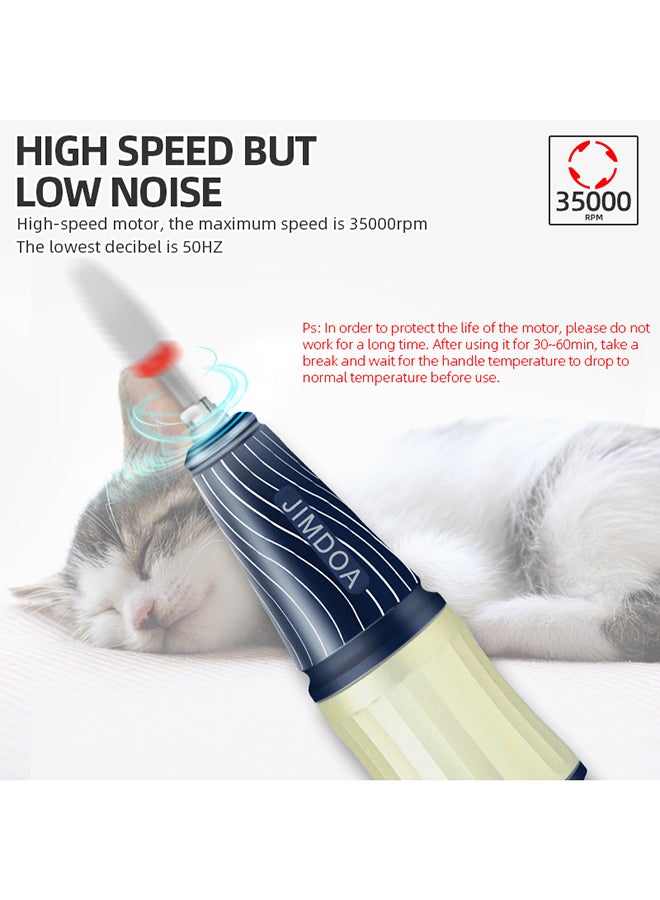 brunson ماكينة حفر أظافر احترافية منخفضة الضوضاء وعالية السرعة 35000 دورة في الدقيقة من Penguin، Jmd-E101P - Image 3