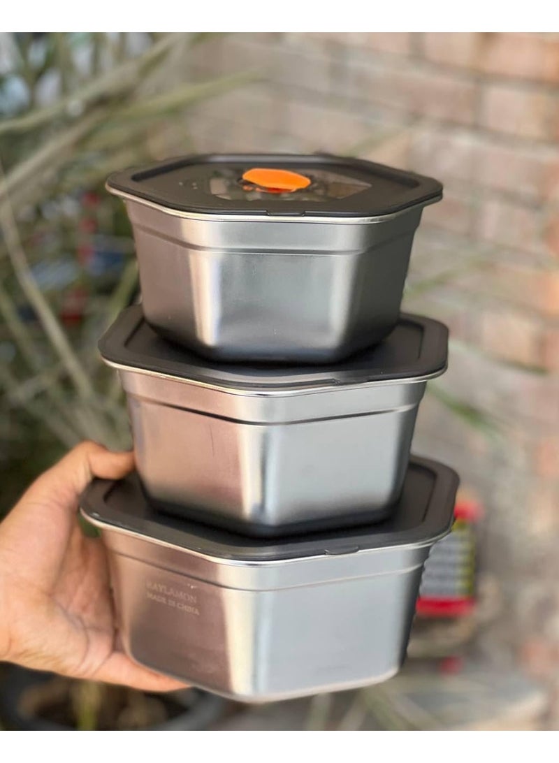 Ribbed Refrigerator Set - Stylish and practical design for food storage and refrigerator organization | Durable transparent material | Modern ribbed shape for easy cleaning and use AR  - Image 3