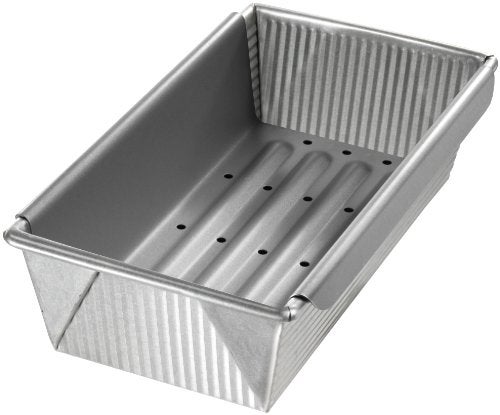USA Pan Bakeware Aluminized Steel Meat Loaf Pan with Insert - Image 1