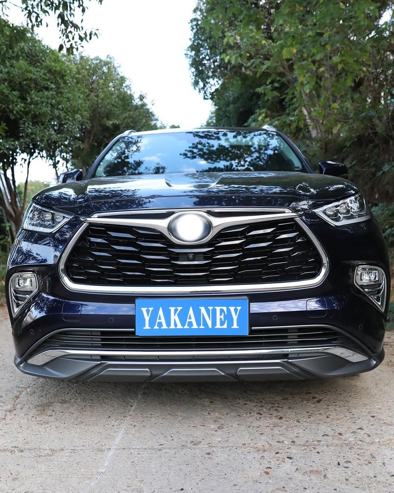 YAKANEY Front Fog Light Cover Trims for Toyota Highlander 2020-2024 - Chrome Exterior Accessories - Image 5