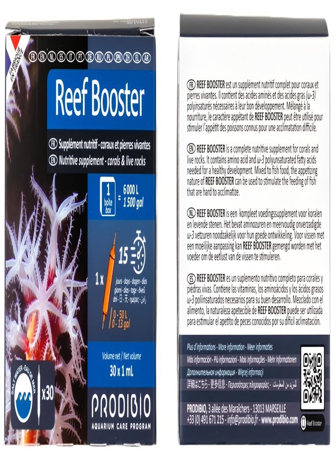 Prodibio Reef Booster, Nutritive Supplement, Saltwater, 30/1 mL vials, 30 gal and up - Image 2
