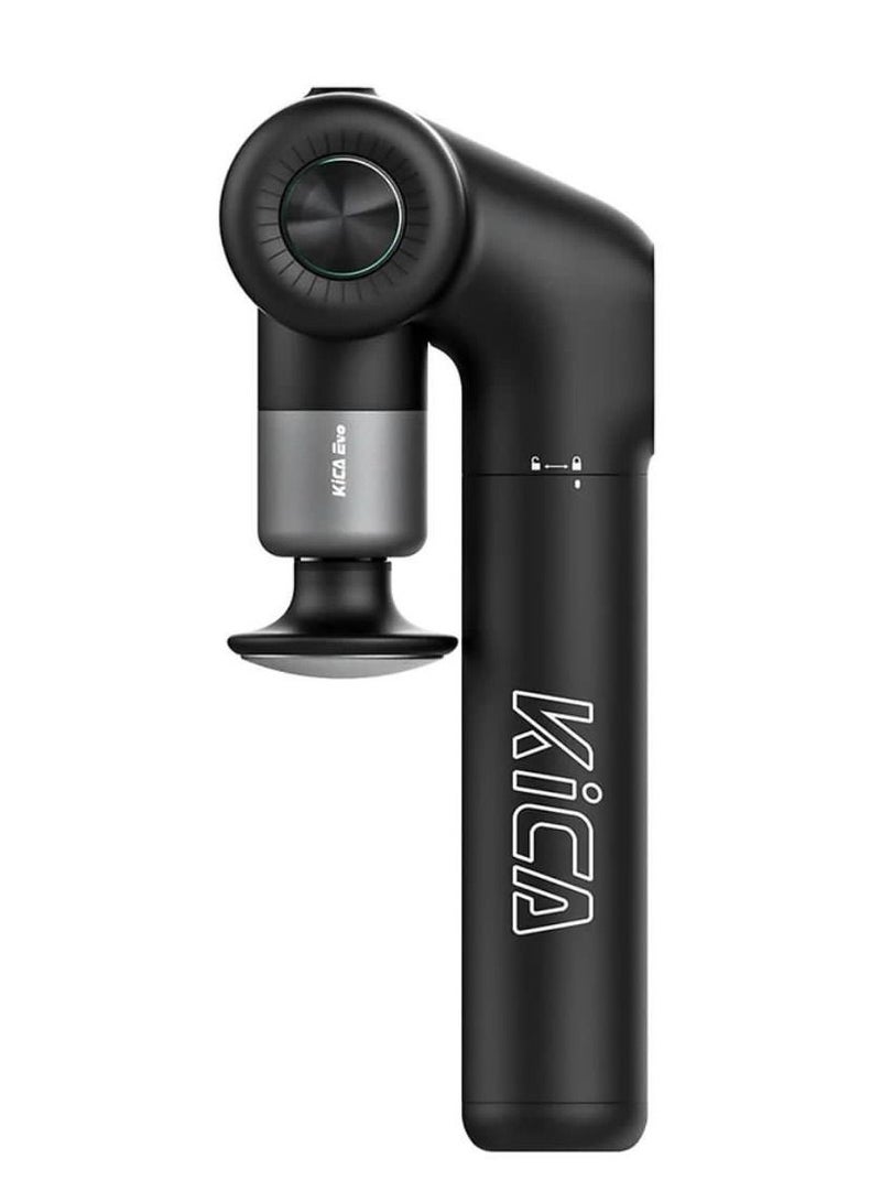 KiCA KiCA Evo Professional Foldable Heated Percussion Muscle Massage Gun, 90mm Extendable and 113° Unfolding, with 6 Types of Massage Heads - Image 1