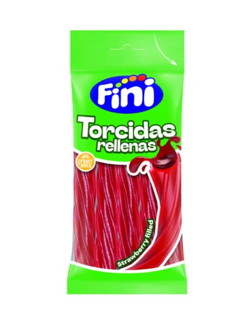 STRAWB.FILLED TWISTED STRAWS 85g