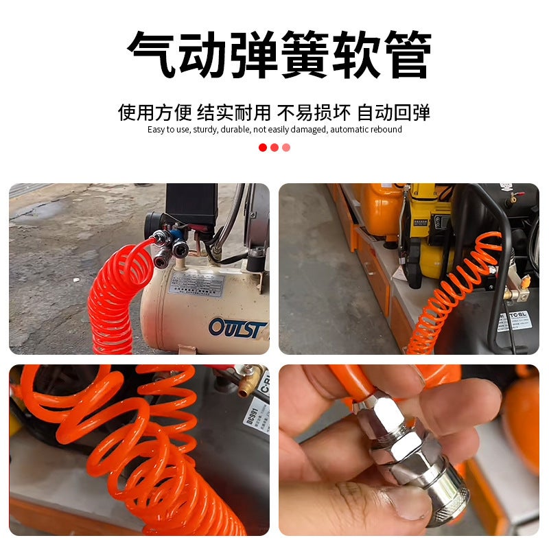 Supply Telescopic Hose Air Pipe Air Duct Spring Pipe Pe Pipe Plastic Hose 5 * 8Mm High Pressure Pipe Air Pump Pipe - Image 5