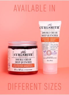 CURLSMITH Double Cream Deep Quencher - Vegan Moisturising Deep Conditioner for Ultra Dry, Wavy, Curly or Coily Hair (2oz)  - Image 4