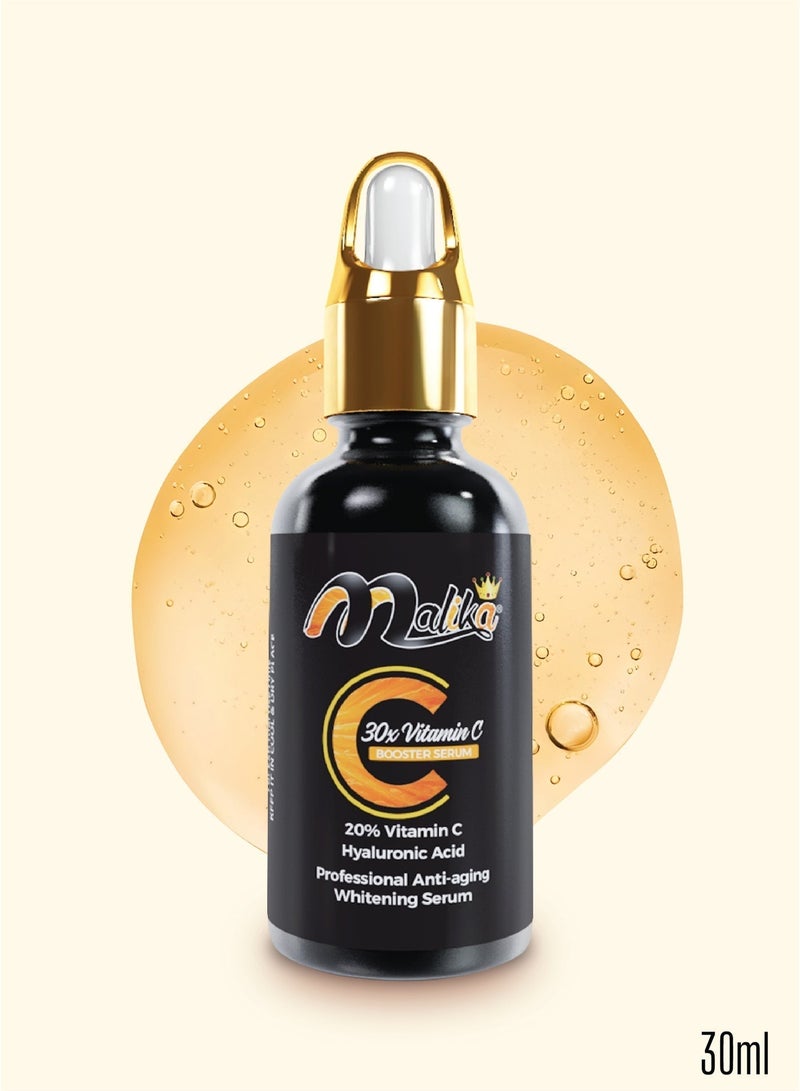 Malika 20% Vitamin C Serum 30ml | Brightening Serum | Dark Spot Remover for Face | Korean Skin Care Glass Skin - Image 1