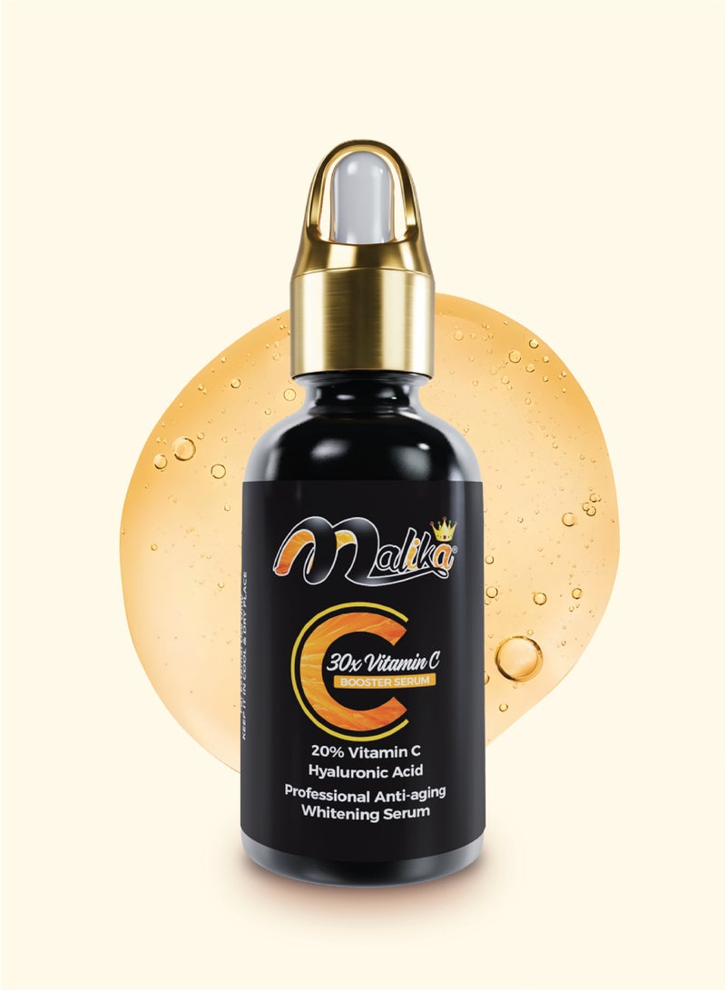 Malika 20% Vitamin C Serum 30ml | Brightening Serum | Dark Spot Remover for Face | Korean Skin Care Glass Skin - Image 1