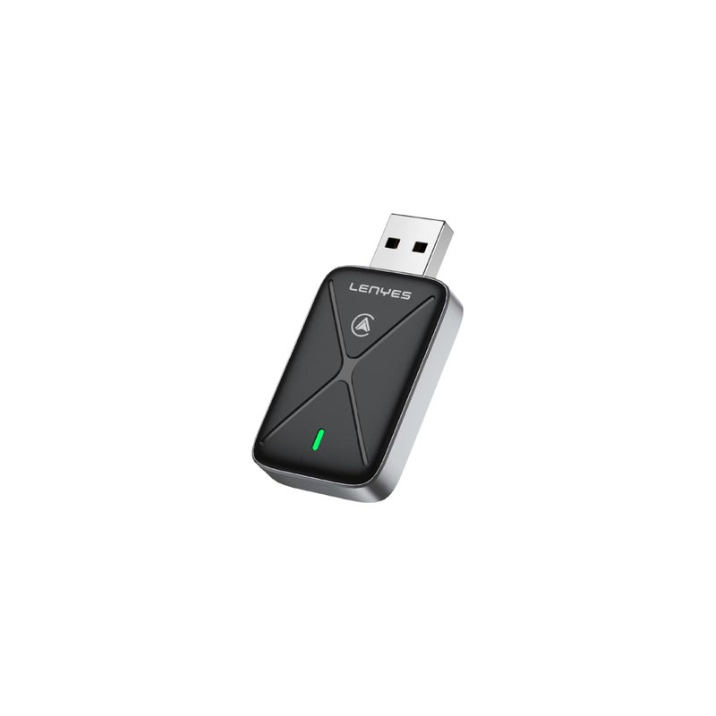Lenyes LCP01 CarPlay Wireless Adapter for iPhone, Plug & Play USB Dongle, Black - Image 1