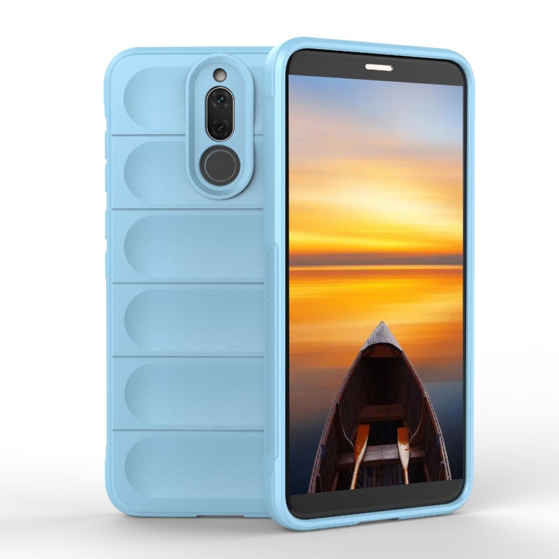 HuHa Protective Cover For Huawei Mate 10 Lite Magic Shield TPU + Flannel Phone Case(Light Blue) - Image 1