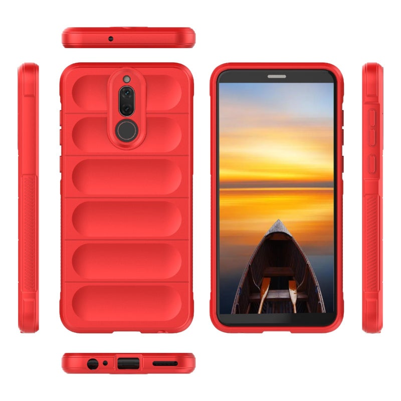 HuHa Protective Cover For Huawei Mate 10 Lite Magic Shield TPU + Flannel Phone Case(Light Blue) - Image 3