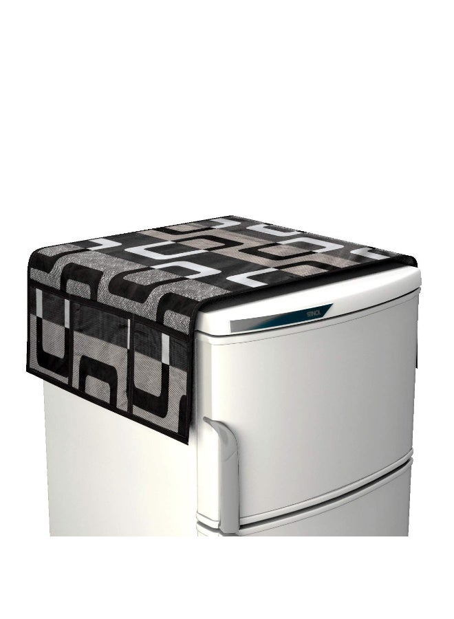 FACTCORE غطاء ثلاجة أسود أنيق (21 × 39 بوصة) - Image 1