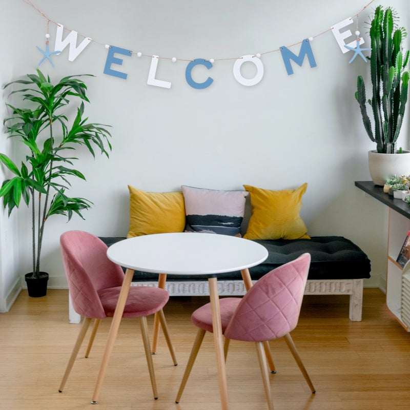 1pc Mediterranean Style Welcome Wall Hanging Pendant Home Decoration - Image 5