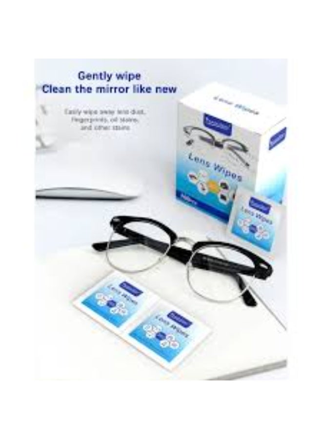 Powerclean 100 wipes（6*12cm）Lens Cleaning Wipes for Eyeglasses,Individually Wrapped,Can be used for mobile phone screen, tablet computer, camera lens and other electronic screen - Image 5