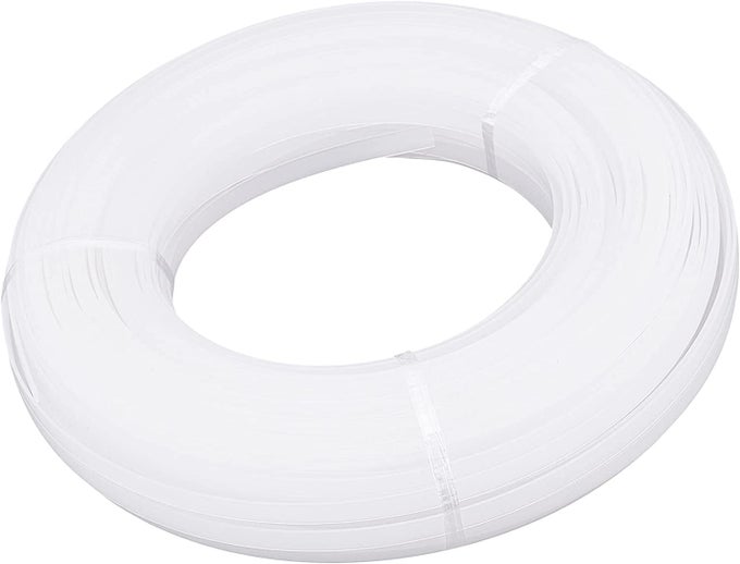 POLYESTER BONING FOR SEWING WHITE PLASTIC BONING SEW-THROUGH LOW DENSITY BONING FOR WEDDING DRESS CORSET BRIDAL GOWNS NURSING CAP LINGERIE COSTUME HATS AND HANDBAGS (12MM-BONING-25 METER)