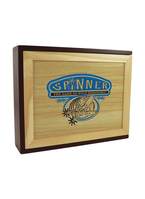 Front Porch Classics Spinner Domino Game Set In Collectible Wooden Case From Front Porch Classics For 2 To 8 Players Ages 8 And Up