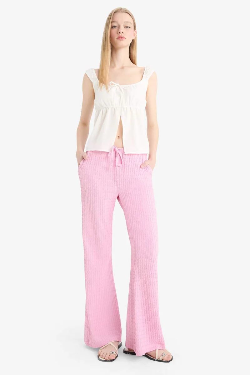 ديفاكتو Fitted U Neck Poplin Thick Strappy Blouse