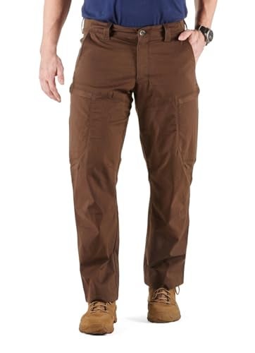 5.11 Tactical Men's Apex Pants, Regular Fit, Gusseted, 10 Pockets, Style 74434, Burnt 2, 32W x 30L - Image 1