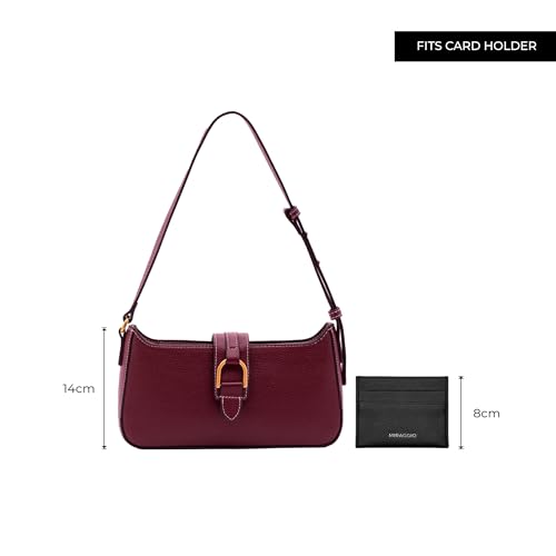 Miraggio Maddie Shoulder Bag (Wine) - Image 2