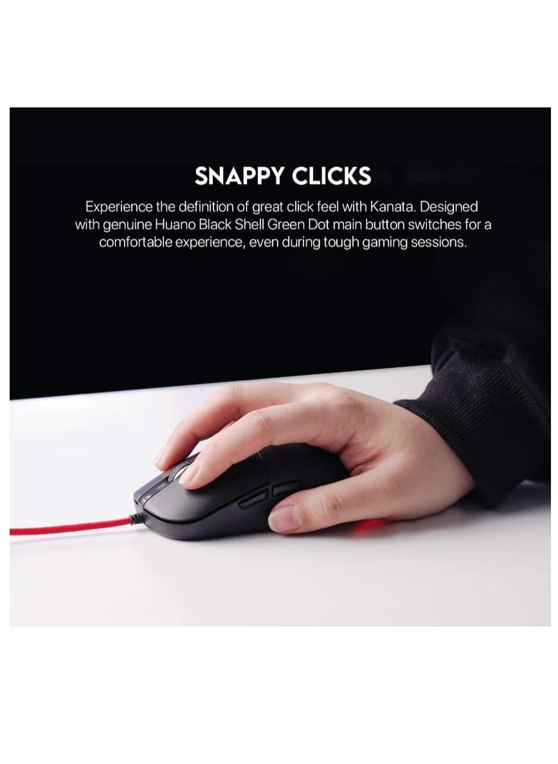 FANTECH - Fantech VX9 RGB Wired Gaming Mouse, 30 IPS Speed / 8G Acceleration, Adjustable 400 - 3600 DPI, 5 million Clicks, 7 Lighting Effects, 6  Programmable Buttons Gaming Mice - Image 1