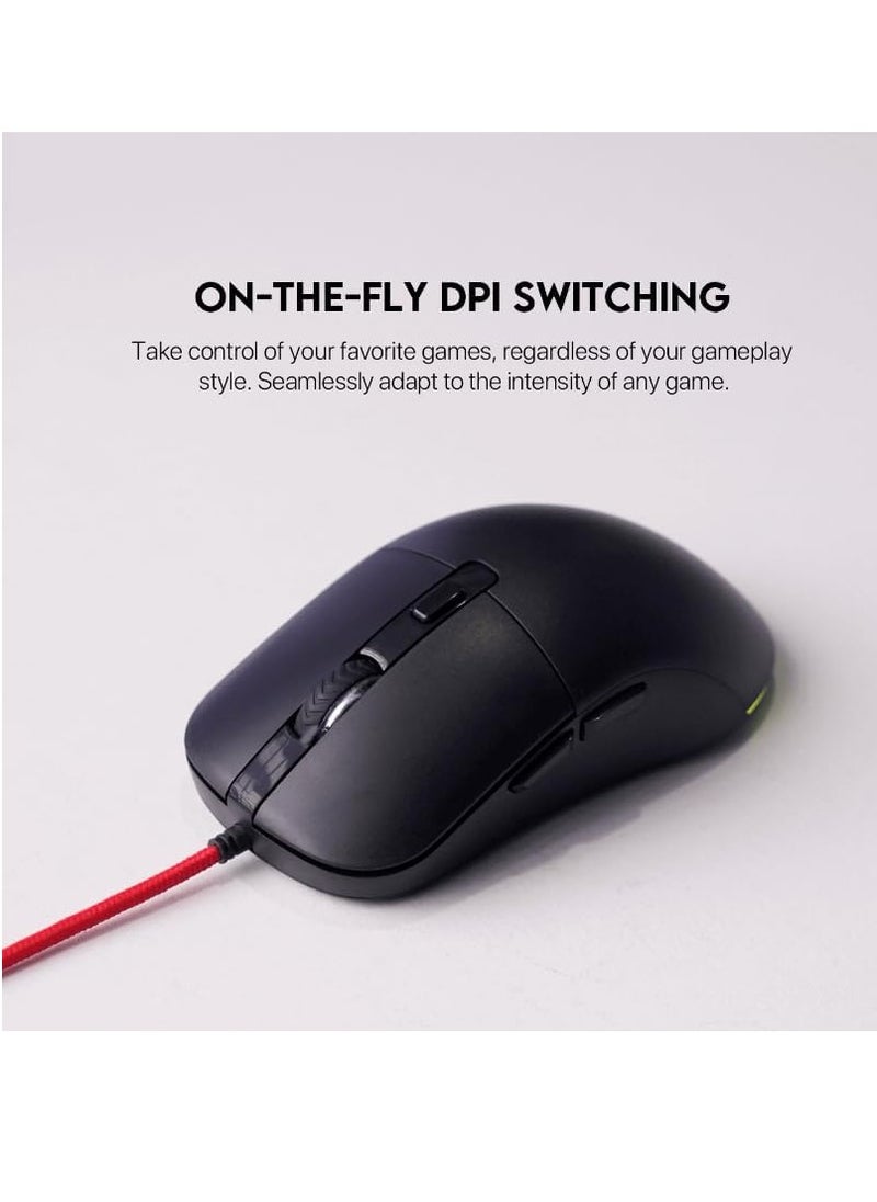 FANTECH - Fantech VX9 RGB Wired Gaming Mouse, 30 IPS Speed / 8G Acceleration, Adjustable 400 - 3600 DPI, 5 million Clicks, 7 Lighting Effects, 6  Programmable Buttons Gaming Mice - Image 1