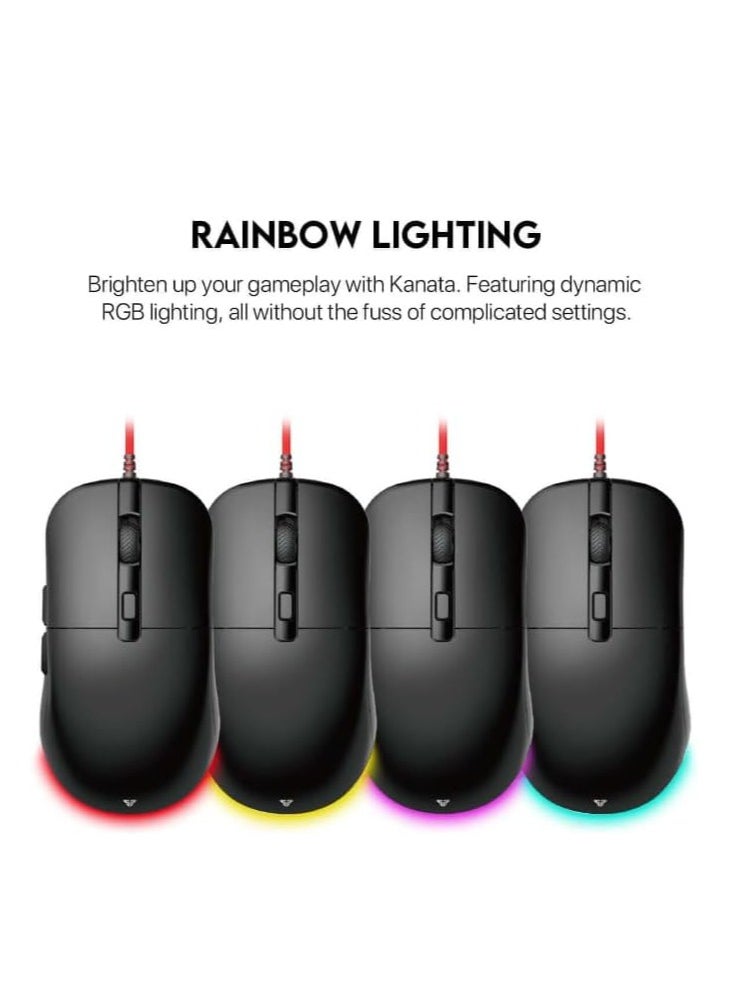 FANTECH - Fantech VX9 RGB Wired Gaming Mouse, 30 IPS Speed / 8G Acceleration, Adjustable 400 - 3600 DPI, 5 million Clicks, 7 Lighting Effects, 6  Programmable Buttons Gaming Mice - Image 1