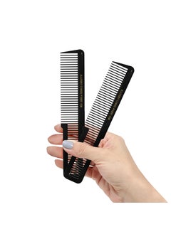 Allegro Combs Allegro Combs 9000 Clipper Blending Cutting Wide Teeth Hair Comb For Fading Barbers Hairstylist Men Women Shower Comb Shampoo Styling 2 Piece Black 