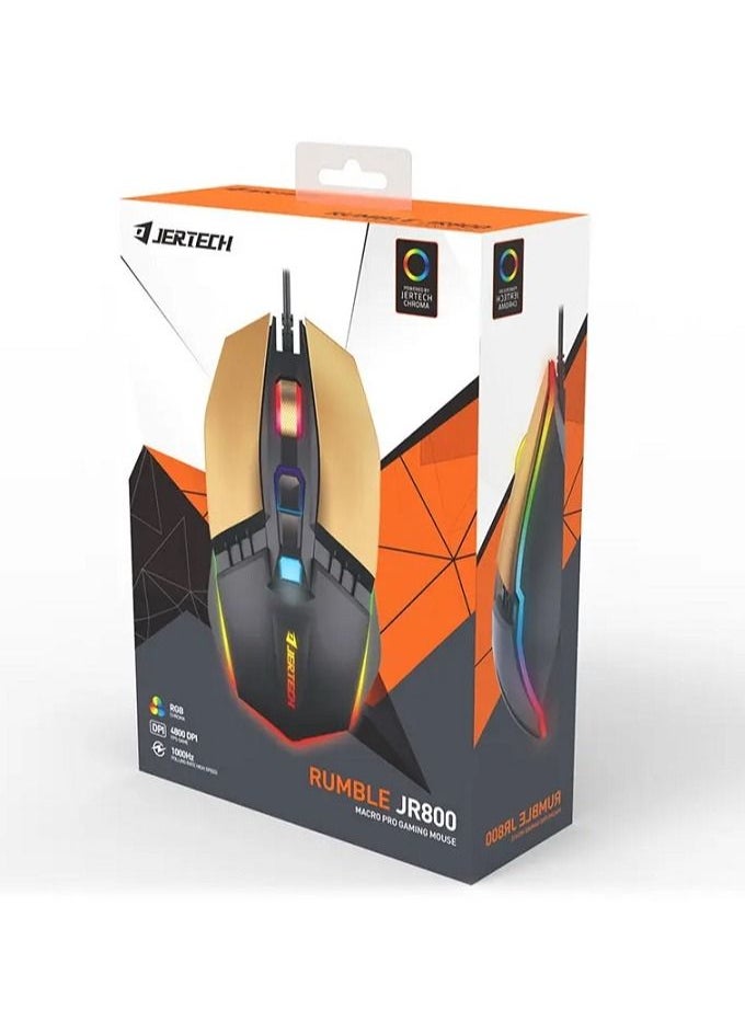 Rumble JR800 Gaming Mouse  Macro Pro Gaming Mouse