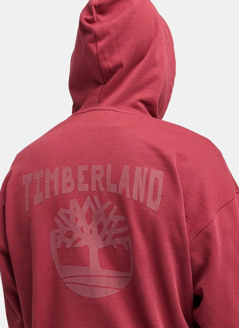 Timberland Red Men's Back Logo Hoodie for Men | Best Price UAE