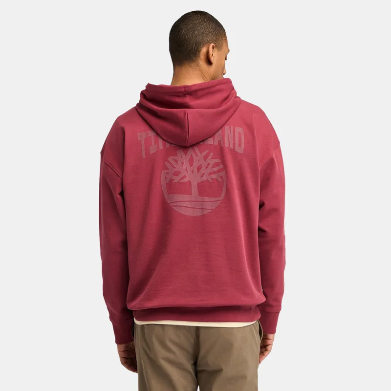 Timberland Red Men's Back Logo Hoodie for Men | Best Price UAE